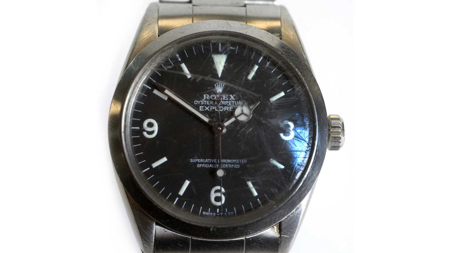 Lot 446 - Rolex Oyster Perpetual Explorer: a steel-cased automatic wristwatch