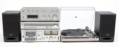 Lot 135 - A Technics/Panasonic  hi-fi separates system.