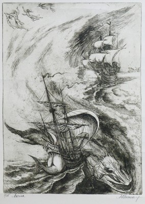 Lot 503 - Marcel Chirnoaga - Marina | etching and aquatint