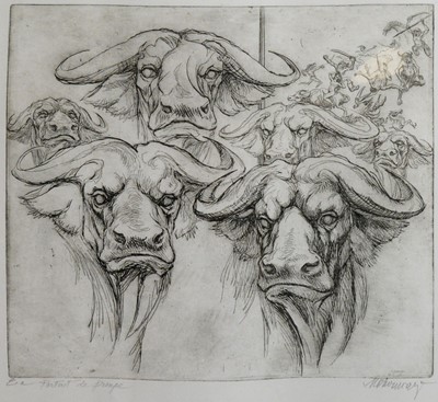 Lot 504 - Marcel Chirnoaga - Group Portrait | etching and aquatint
