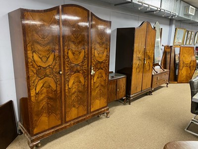 Lot 65 - Large and impressive six-piece bedroom suite.