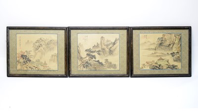 Lot 657 - Three early 20th Century Chinese watercolours