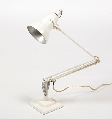 Lot 399 - A mid 20th C white anglepoise lamp.