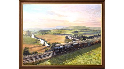 Lot 792 - Stephen Warnes - Carlisle to Settle Railway | oil