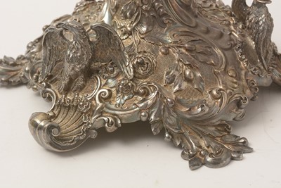 Lot 583 - A William IV silver five-branch candelabrum, by Paul Storr