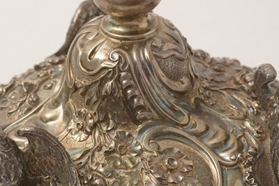 Lot 583 - A William IV silver five-branch candelabrum, by Paul Storr