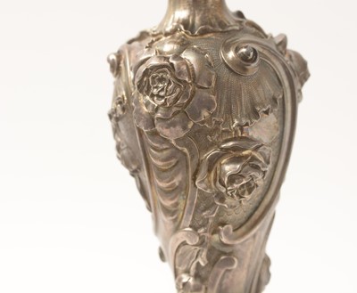 Lot 583 - A William IV silver five-branch candelabrum, by Paul Storr