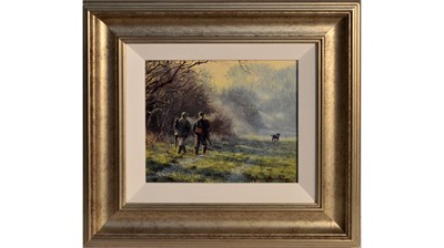 Lot 1035 - Stephen Hawkins - The Shoot | oil