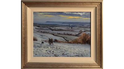 Lot 1036 - Stephen Hawkins - Frosty Morning Shoot | oil