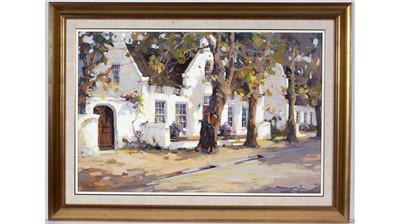 Lot 764 - Gian-Piero Garizio - Dorp Street | gouache