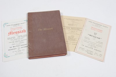 Lot 22 - A signed leather bound copy of The Messiah.
