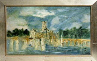 Lot 263 - Antoni Sulek - Half-Dreamed Cathedral | oil