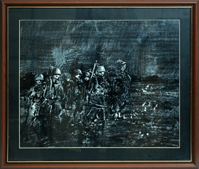 Lot 268 - Antoni Sulek - Advancing at Night | oil