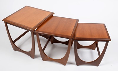 Lot 353 - G-plan Astro; A mid Century teak nest of tables.