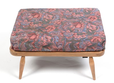 Lot 346 - Ercol; a beech Windsor Model 341 extension stool.