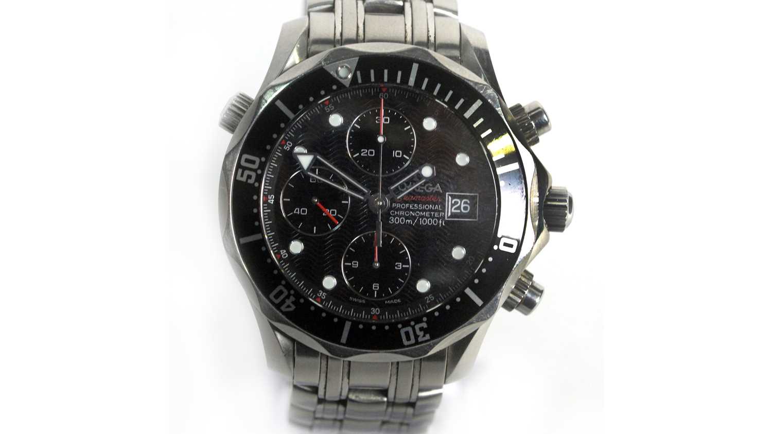 Lot 527 - Omega Seamaster Professional: a steel cased chronometer
