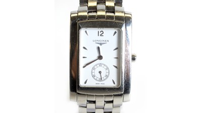 Lot 528 - Longines Dolce Vita: a steel cased wristwatch