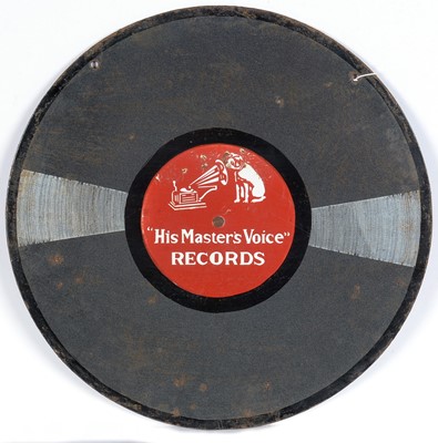 Lot 574 - Columbia and His Master's Voice enamel advertising sign