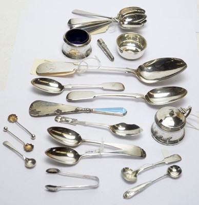 Lot 148 - Newcastle silver; Liberty teaspoon and other items.