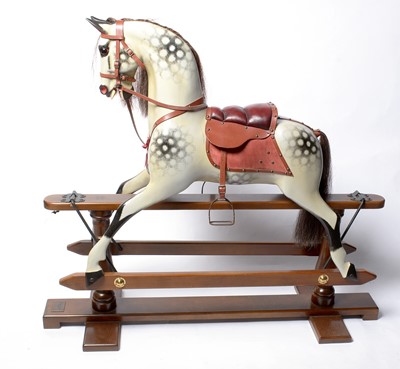 Lot 33 - Stevenson Brothers: a fine painted wooden rocking horse