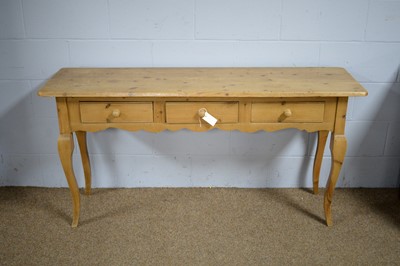 Lot 20 - A French-style pine side/hall table.