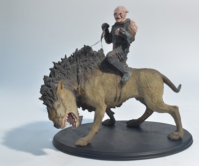 Lot 220 - Sideshow Weta Collectibles: The Lord of the Rings, Gothmog with Warg polystone statue