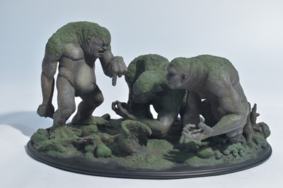 Lot 226 - Sideshow Weta Collectibles: The Lord of the Rings, The Stone Trolls polystone environment