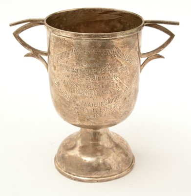 Lot 187 - A two-handled trophy cup.