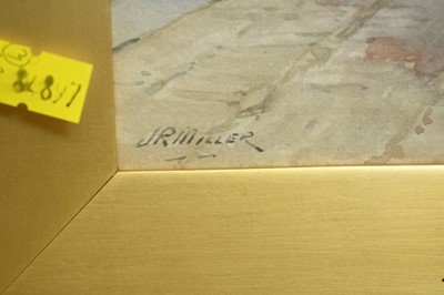 Lot 715 - J. R. Miller - Three 19th Century continental street views | watercolour