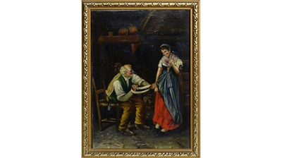 Lot 74 - 19th Century Continental School - Wool Winding | oil