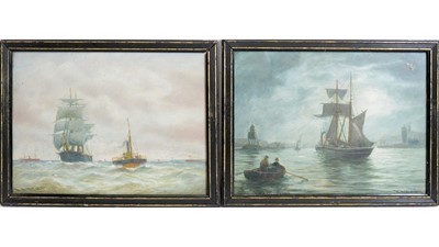 Lot 788 - Bernard Benedict Hemy - Two North East Marine Views | watercolour
