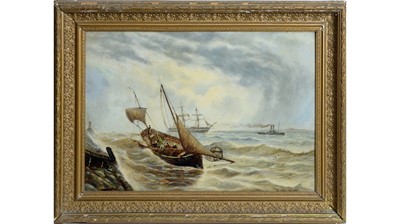 Lot 976 - Bernard Benedict Hemy - BH701 Launching the Net | oil