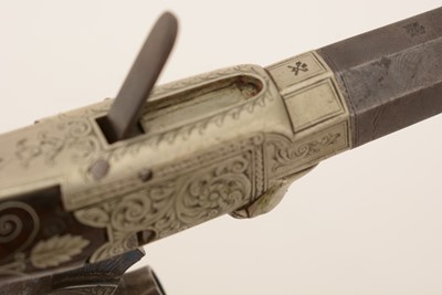 Lot 761 - A cased pair of 19th Century percussion pistols, by Smith