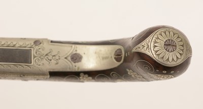 Lot 761 - A cased pair of 19th Century percussion pistols, by Smith