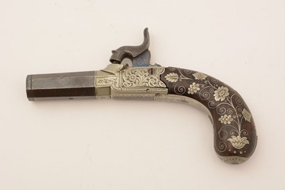 Lot 761 - A cased pair of 19th Century percussion pistols, by Smith