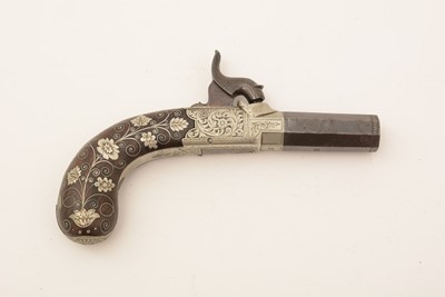 Lot 761 - A cased pair of 19th Century percussion pistols, by Smith