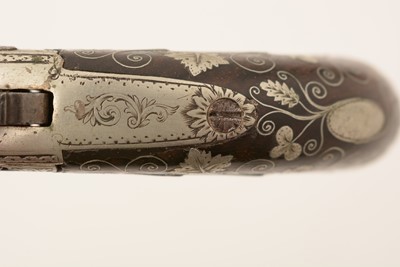 Lot 761 - A cased pair of 19th Century percussion pistols, by Smith