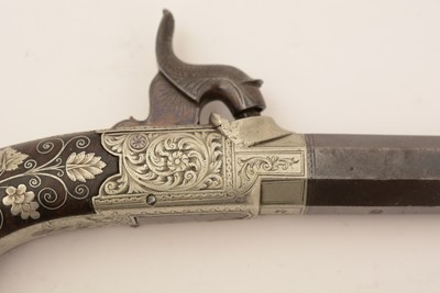 Lot 761 - A cased pair of 19th Century percussion pistols, by Smith