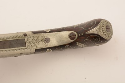 Lot 761 - A cased pair of 19th Century percussion pistols, by Smith