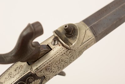 Lot 761 - A cased pair of 19th Century percussion pistols, by Smith