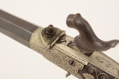 Lot 761 - A cased pair of 19th Century percussion pistols, by Smith