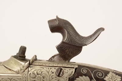 Lot 761 - A cased pair of 19th Century percussion pistols, by Smith