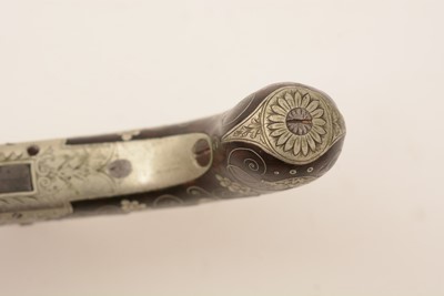 Lot 761 - A cased pair of 19th Century percussion pistols, by Smith