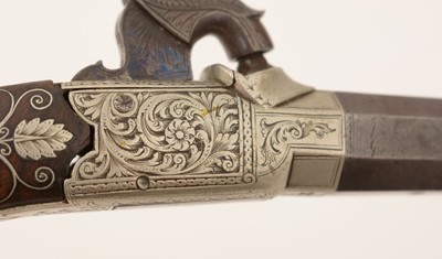 Lot 761 - A cased pair of 19th Century percussion pistols, by Smith