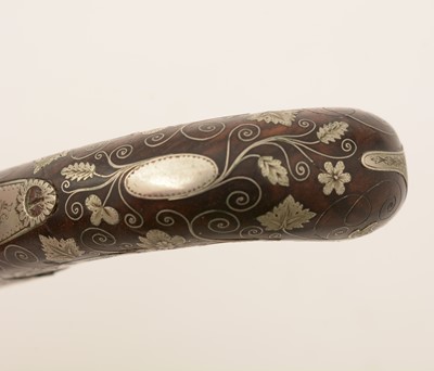 Lot 761 - A cased pair of 19th Century percussion pistols, by Smith