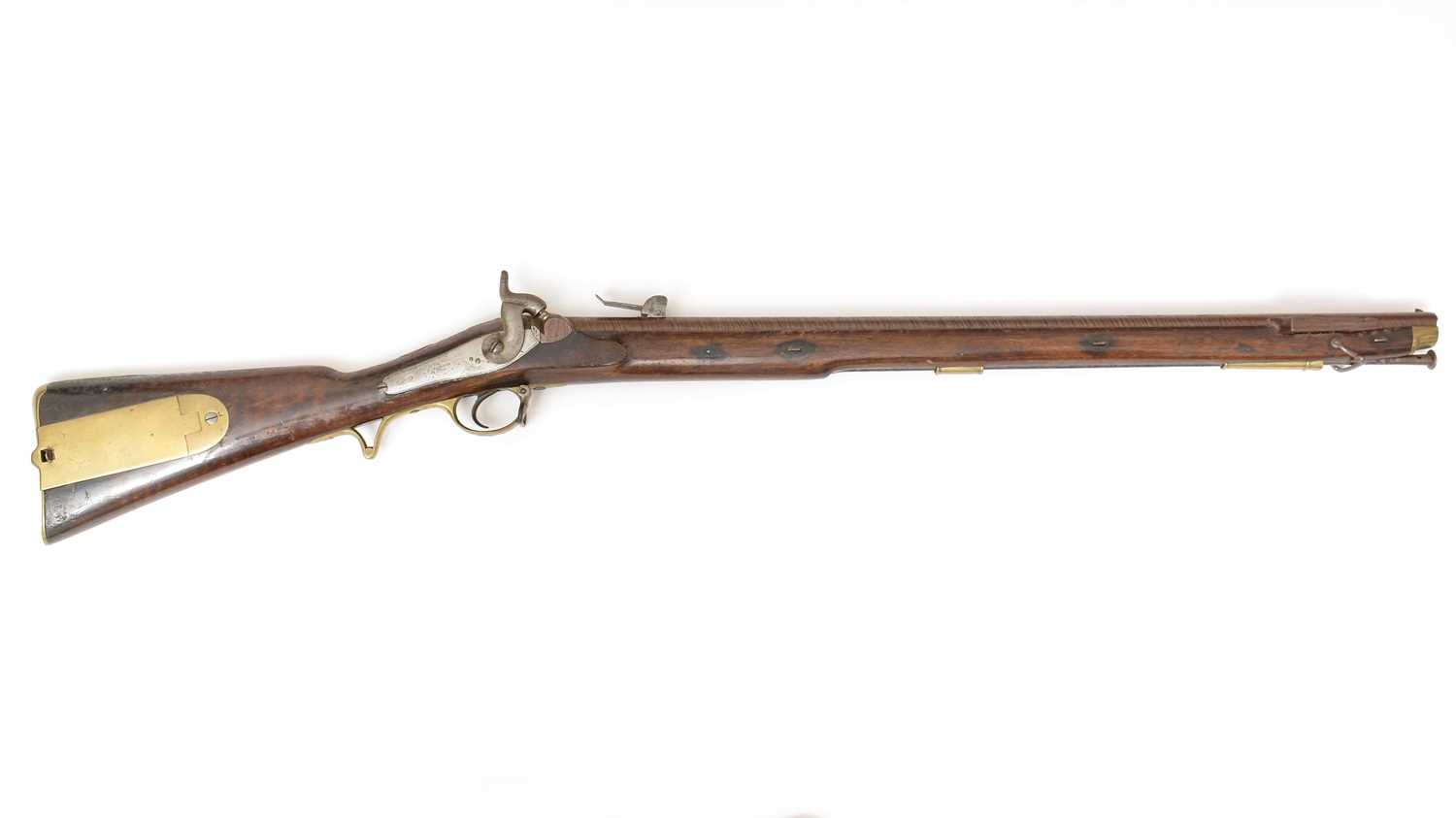 Lot 1019 - A Liège Russian Contract percussion Brunswick First Pattern Military Rifle, by P.J. Malherbe