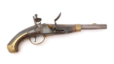 Lot 1020 - A mid-19th Century Russian  1839 pattern Cossack Enlisted man’s flintlock pistol