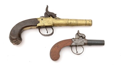 Lot 771 - Two early 20th Century percussion pistols