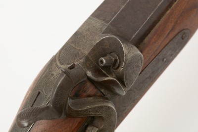 Lot 774 - A Victorian 6-bore percussion gun by Isaac Hollis & Sons