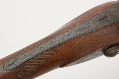 Lot 774 - A Victorian 6-bore percussion gun by Isaac Hollis & Sons